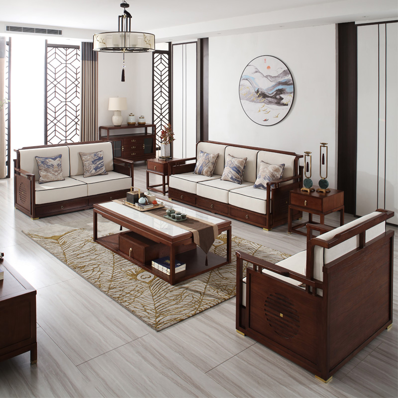 隐方新中式家具全屋定制沙发系列C